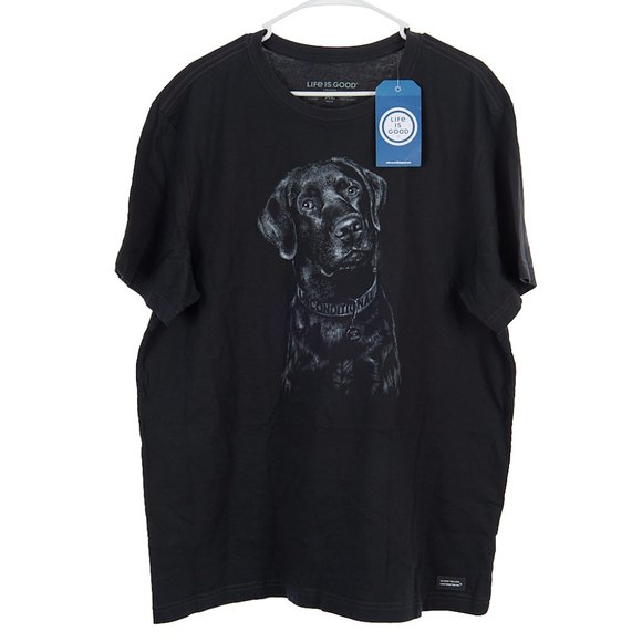 Life Is Good Other - Life Is Good Black Labrador Dog Crusher T-Shirt Men's XL NWT
